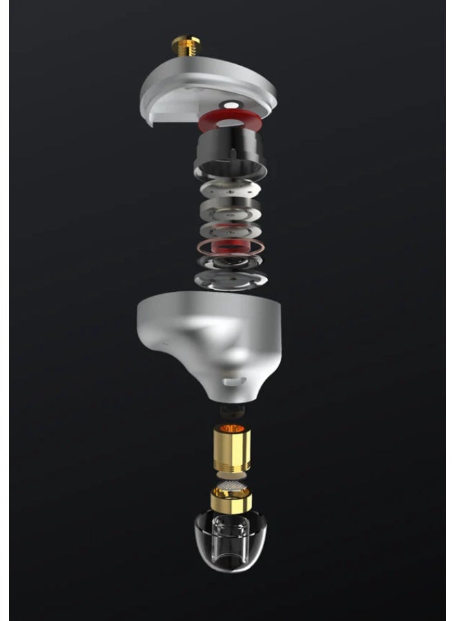 Moondrop ARIA 2 in-Ear Headphone with 0.78 2 Pin Cable Replaceable Plugs 3.5/4.4mm Earphone (Silver) - Image 3